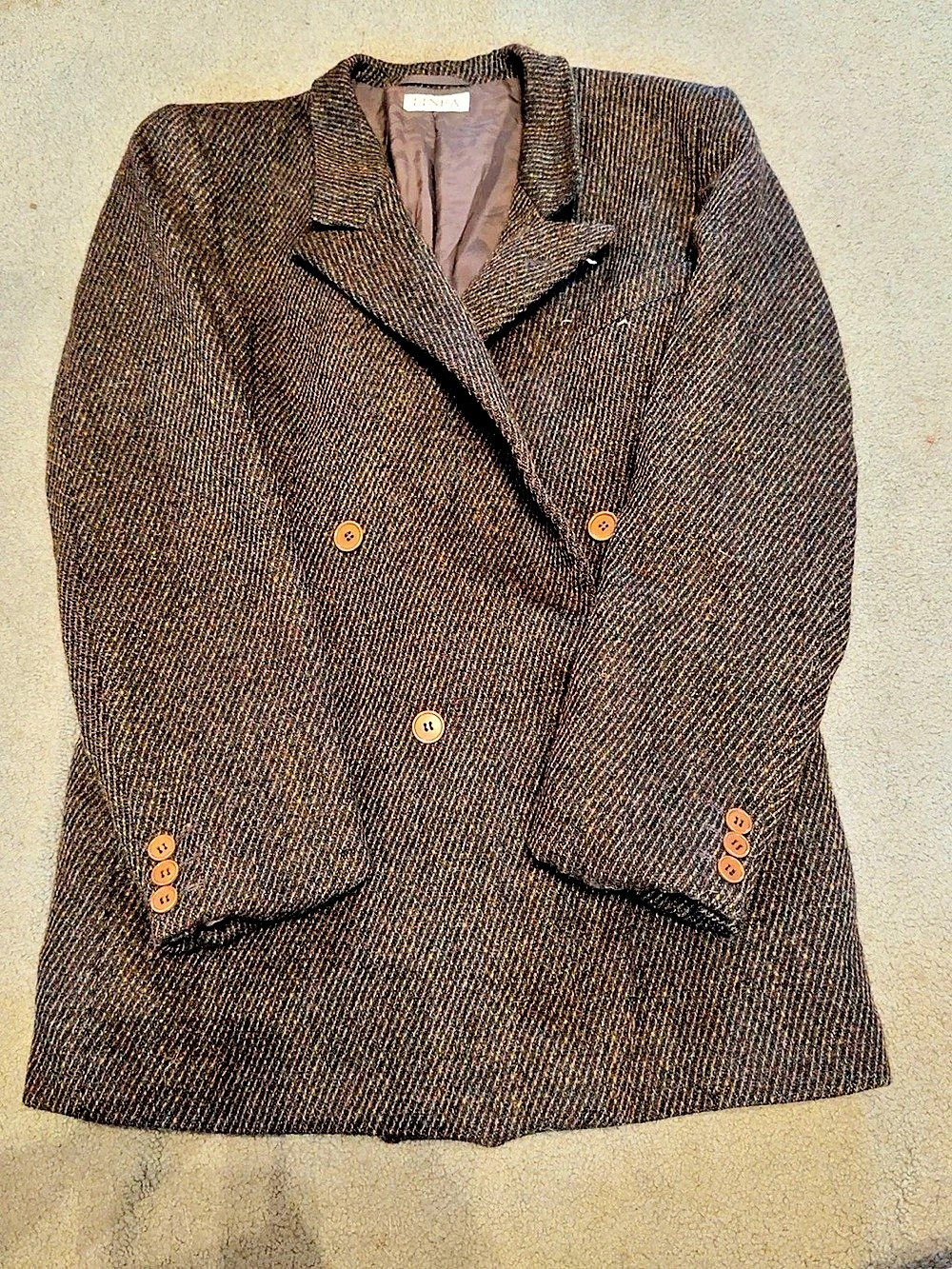 LINEA Vintage-Style Double-Breasted Blazer